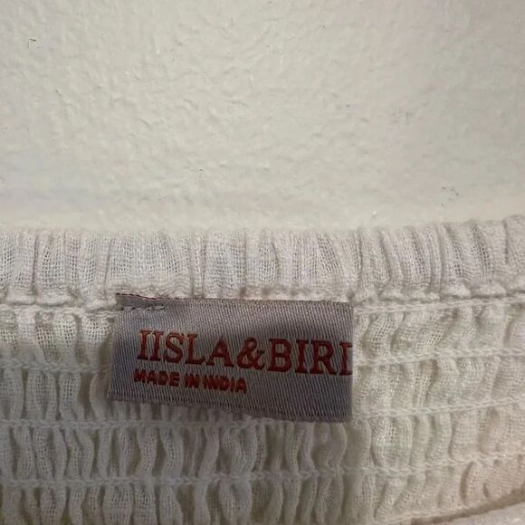 NWT Iisla & Bird Trapeze Mini Beach Summer Dress Cream Size 8 - Picture 6 of 8